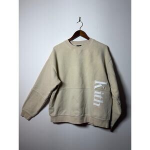 Kith Reverse Paneled Fleece Crewneck Sweatshirt Sediment